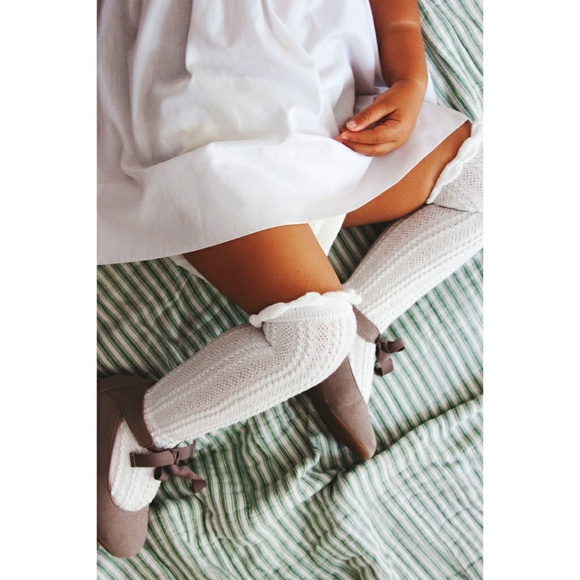 Baby Toddler Cable Knit Ruffle Socks - Picture 6 of 6